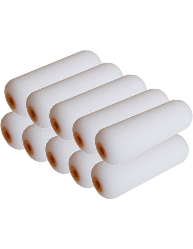 Schuim/lak roller 10cm 10 stuks